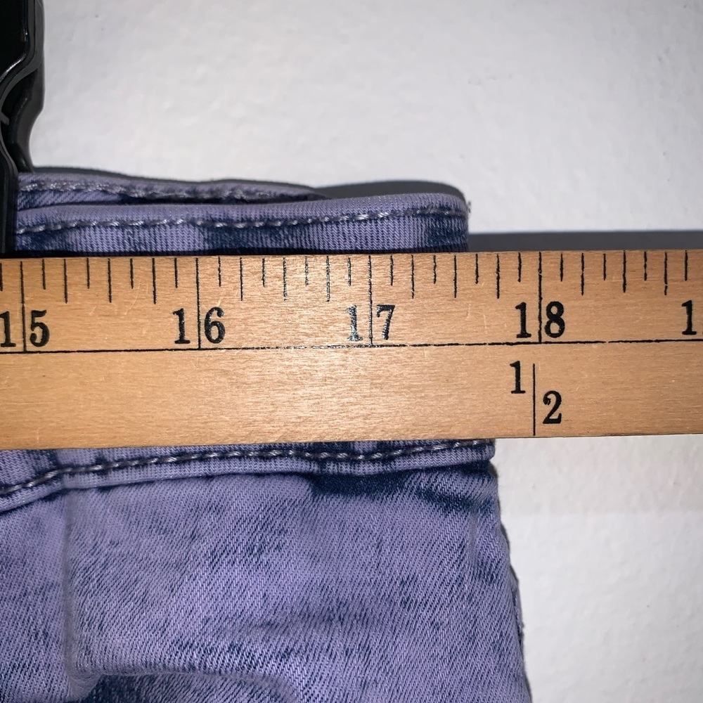 Ava & Viv High Rise Skinny acid wash violet Jeans Grungy Goth - Picture 7 of 8